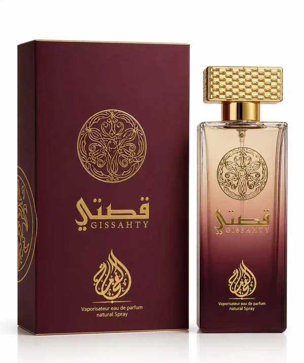 Gissahty Eau de Parfum bottle by Al Fakhama Al Malakia